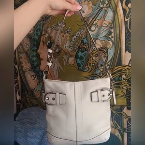 Coach Cream Shoulder Bag